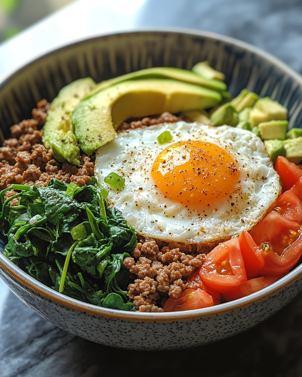 Healthy Ground Beef Egg Bowl (High Protein) 2 Simple Fresh