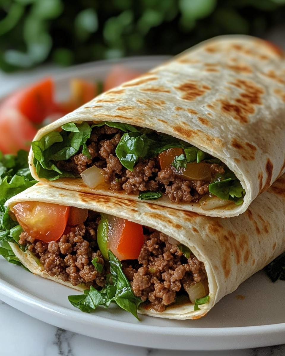 Healthy Ground Beef Wrap (Quick & Easy) 5 Simple Delicious Wraps