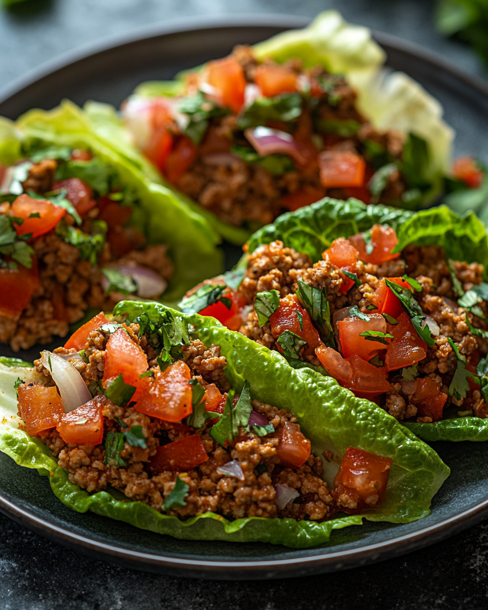 Lettuce Wrap Tacos with Ground Turkey: A Fresh, Flavorful Low-Carb Favorite
