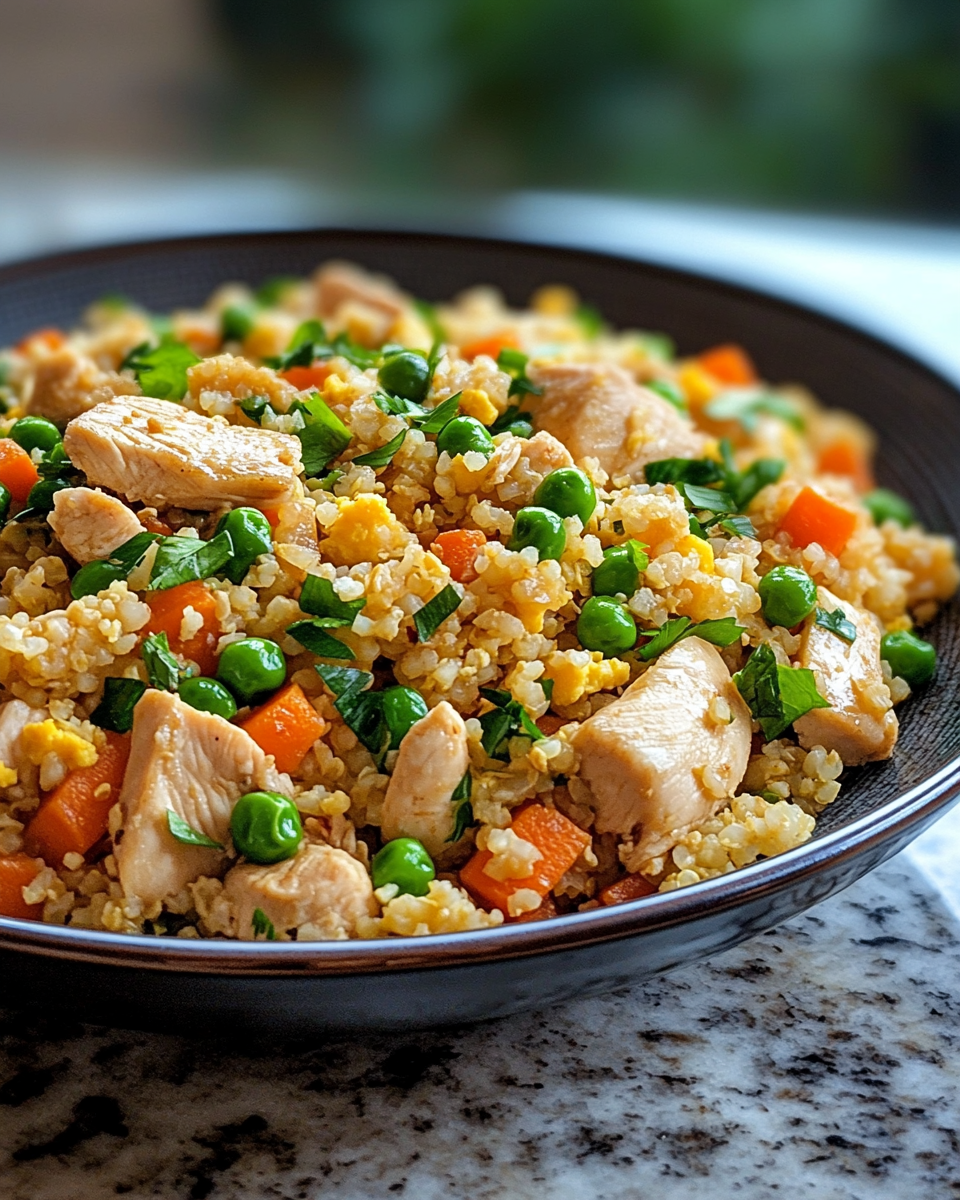 Cauliflower Fried Rice with Chicken