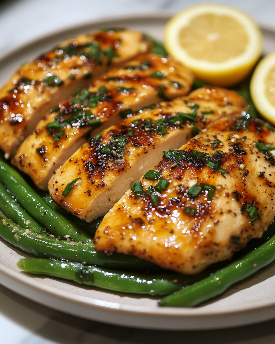 Garlic Chicken with Green Beans